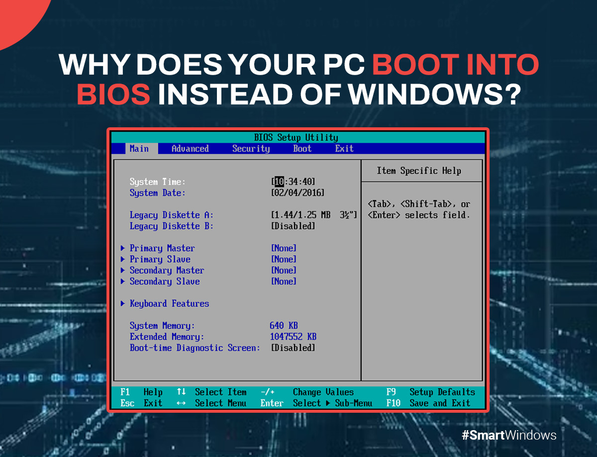how to boot into bios